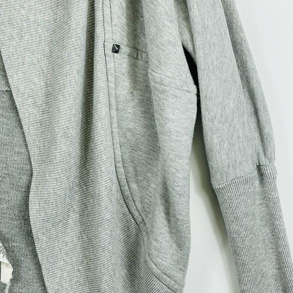 Wilfred Grey French Terry Dolman Sleeve Studded Sweater Cardigan Womens Small - Picture 3 of 8